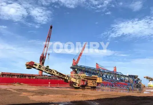 5000 t/h Flexible Mobile Ship Loader for Sulfur Loading and Unloading